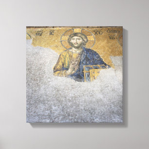 Lienzo La galería superior Mosiac Deesis Hagia Sophia