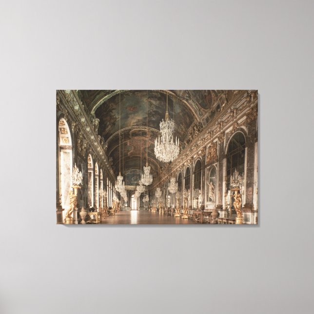 Lienzo La Galerie des Glaces 1678-84 (Anverso)