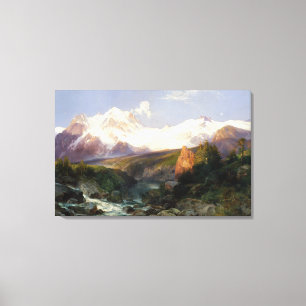 Lienzo La gama de Teton de Thomas Moran