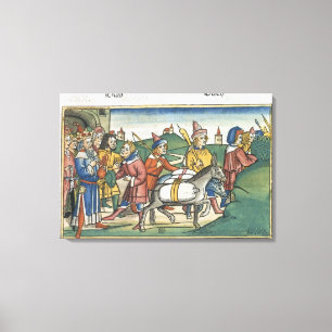 Lienzo La génesis 42 25-28 José envía sus hermanos los
