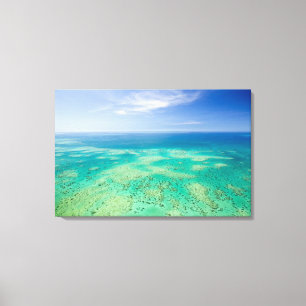 Lienzo La Gran Barrera de Coral, vista aérea del Green