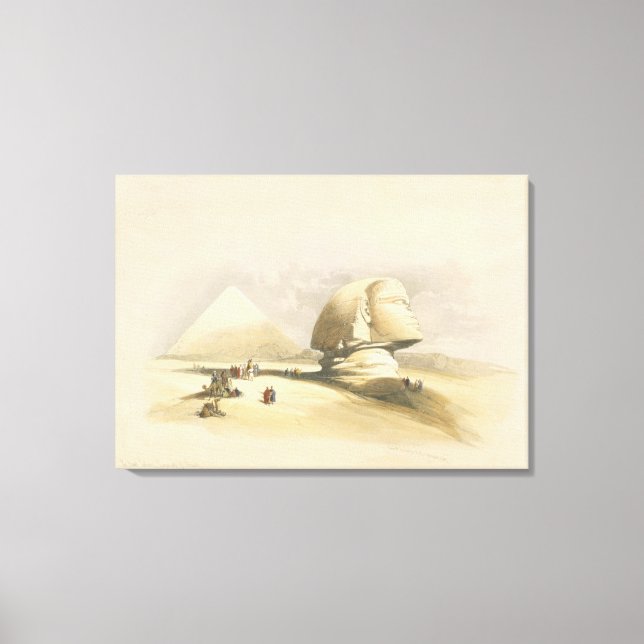 Lienzo La Gran Esfinge y las Pirámides de Giza, de "E (Anverso)