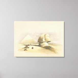 Lienzo La Gran Esfinge y las Pirámides de Giza, de "E