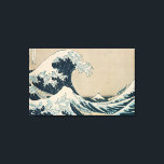 Lienzo La gran ola de Kanagawa<br><div class="desc">La gran ola de Kanagawa,  de la serie '36 Vistas al monte Fuji' | por Katsushika Hokusai | Ubicación del arte: Colección privada | Artista japonés | Número de colección de imágenes: XIR158277</div>