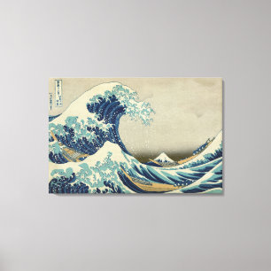 Lienzo La gran ola de Kanagawa