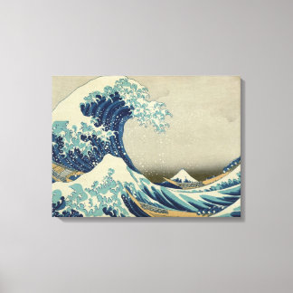 Lienzo La gran ola de Kanagawa en Hokusai