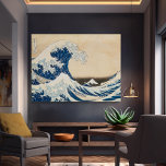 Lienzo La gran ola de Kanagawa por Hokusai<br><div class="desc">Este diseño presenta "La Gran Ola de Kanagawa" del artista japonés Hokusai.</div>