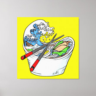 Lienzo La Gran Ola De Ramen
