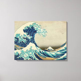 Lienzo La gran ola frente a Kanagawa