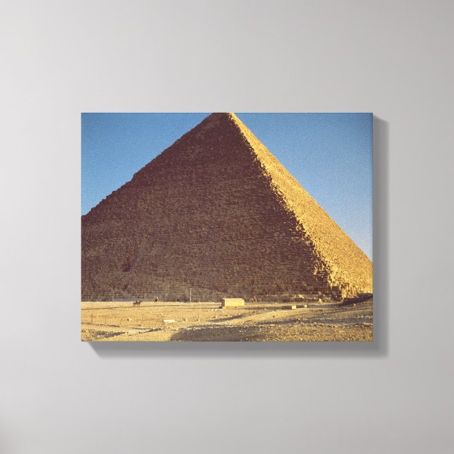 Lienzo La gran pirámide del antiguo reino de Khufu (Anverso)