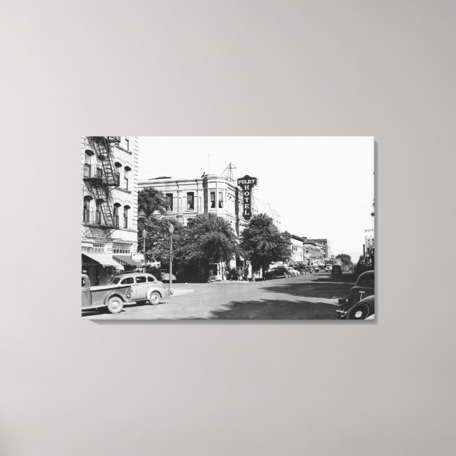 Lienzo La Grande, Oregon Main Street View Photography (Anverso)