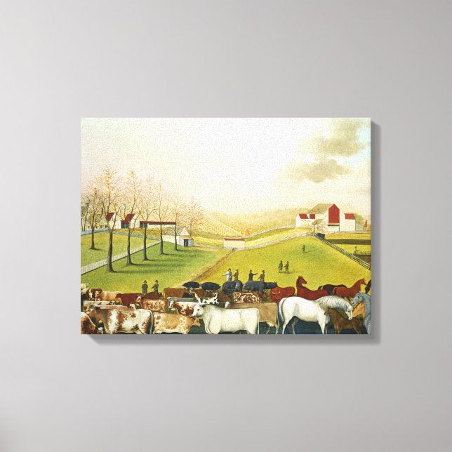 Lienzo La granja Cornell (Pennsylvania Landscape) (Anverso)