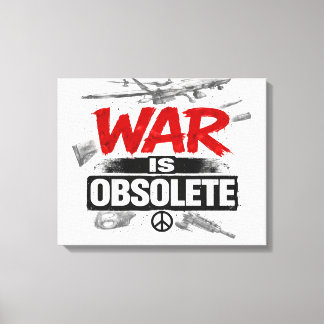 Lienzo La guerra es obsoleta – Diseño de protesta contra 