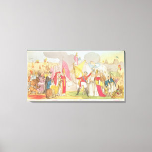 Lienzo La guerra santa - Vision, dibujo animado satírico