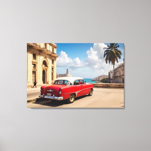 Lienzo La Habana Cuba (Anverso)