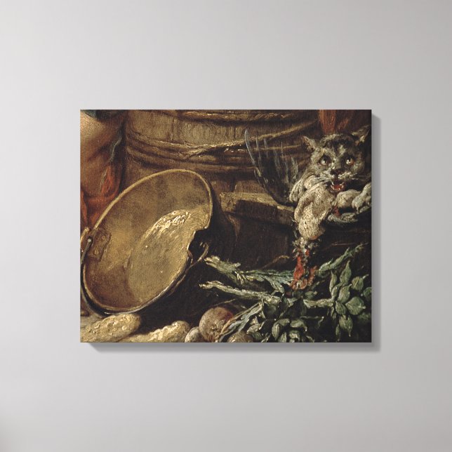 Lienzo La hermosa doncella de cocina (Anverso)