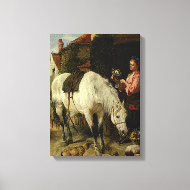 Lienzo La hija del vintage Richard Ansdell (Anverso)