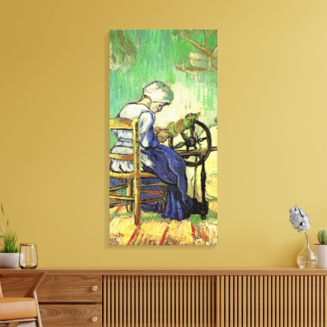 Lienzo La hilandera de Vincent van Gogh (Insitu (Sala de estar))