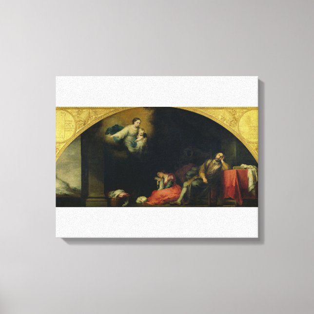 Lienzo La historia de la fundación de Santa Maria Maggior (Anverso)