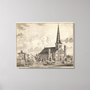 Lienzo La iglesia católica de St Mary