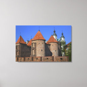 Lienzo La Iglesia de Barbican y Pauline, Varsovia,