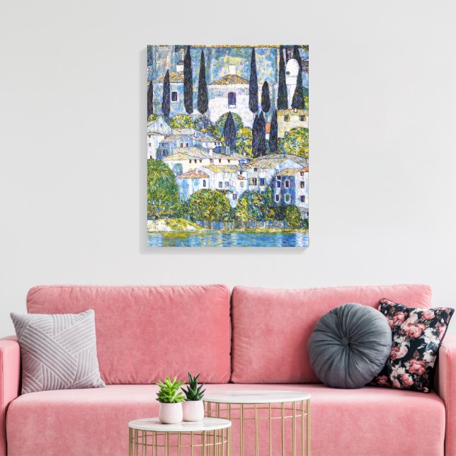 Lienzo La Iglesia de Cassone | Gustav Klimt | POSTER (Insitu (Sala de estar))