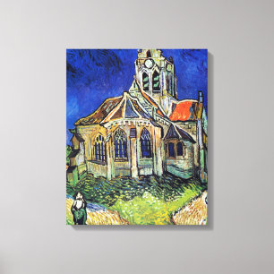 Lienzo La iglesia de Vincent van Gogh en Auvers