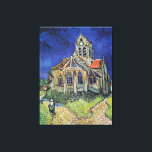 Lienzo La iglesia de Vincent van Gogh en Auvers<br><div class="desc">La iglesia en Auvers Canvas</div>