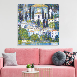 Lienzo La Iglesia en Cassone Gustav Klimt Póster