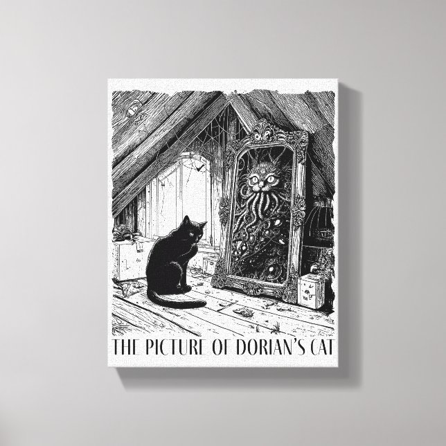 Lienzo La imagen del gato de Dorian (Anverso)