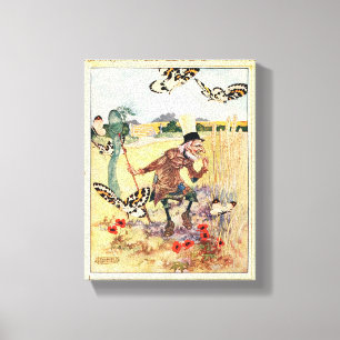 Lienzo La imagen vintage de Butterfly Whisperer