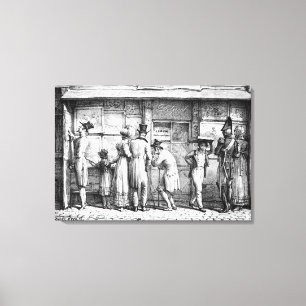 Lienzo La imprenta litográfica de Delpech, c.1818