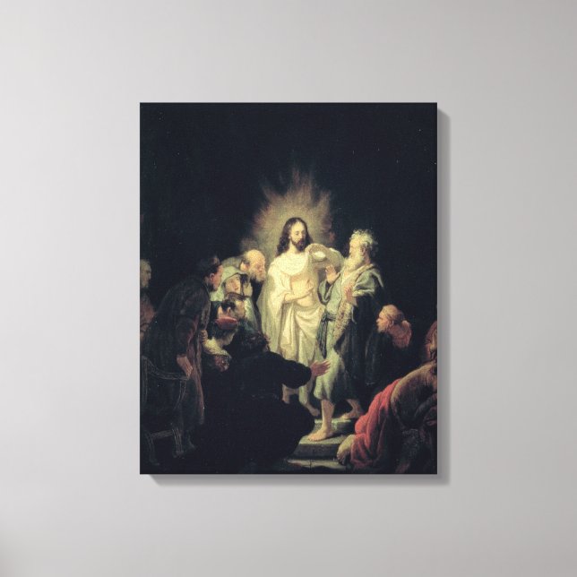 Lienzo La incredulidad de Santo Tomás (Anverso)
