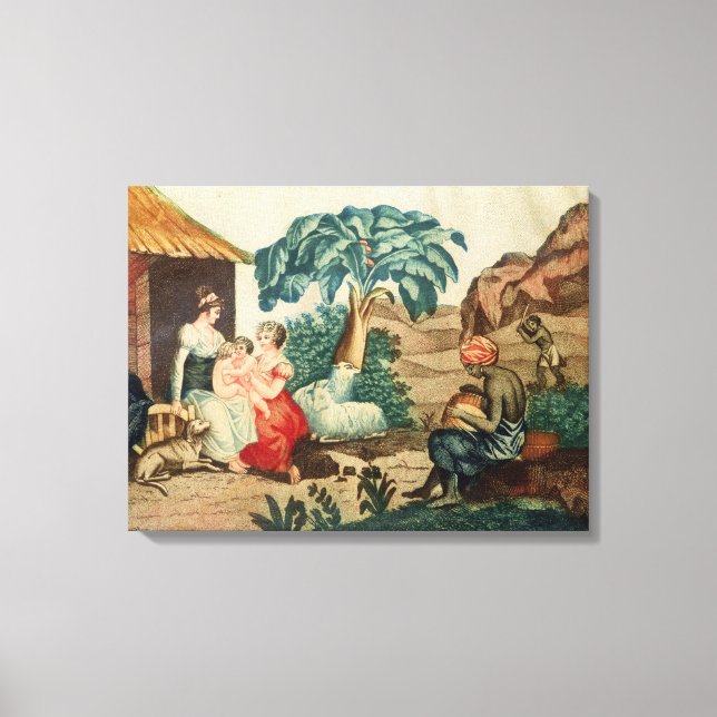 Lienzo La infancia de Paul y Virginie (Anverso)