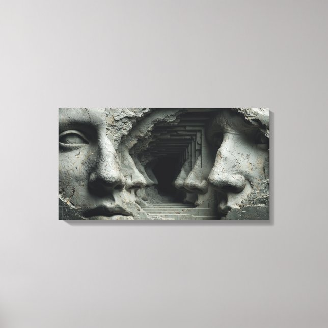 Lienzo La infinidad cincelada (Anverso)
