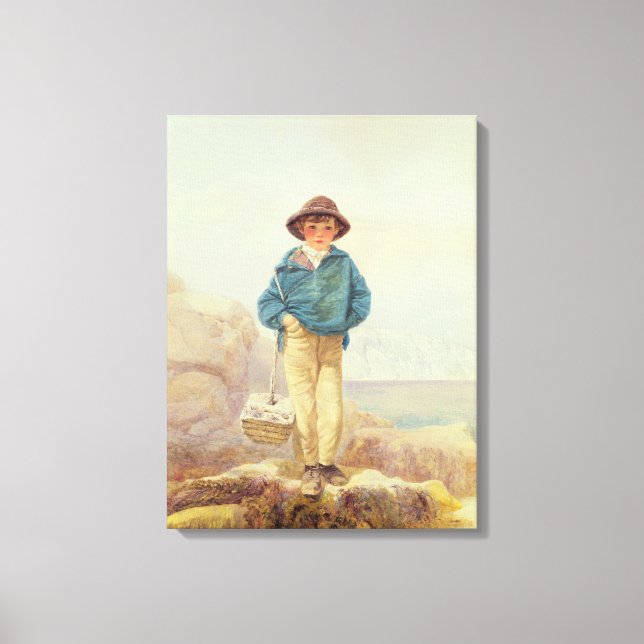 Lienzo La Inglaterra joven - Un chico pescador (Anverso)