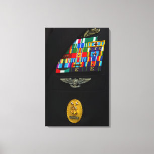 Lienzo La insignia del jefe del amo del comando