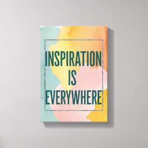 Lienzo La inspiración está en todas partes