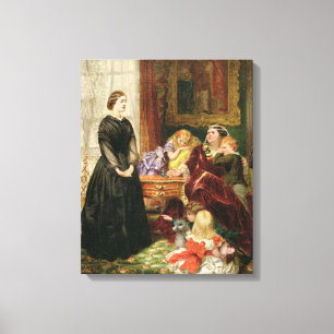 Lienzo La institutriz, 1860 (aceite en lona)