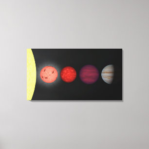 Lienzo La interpretación de un artista comparando los ena