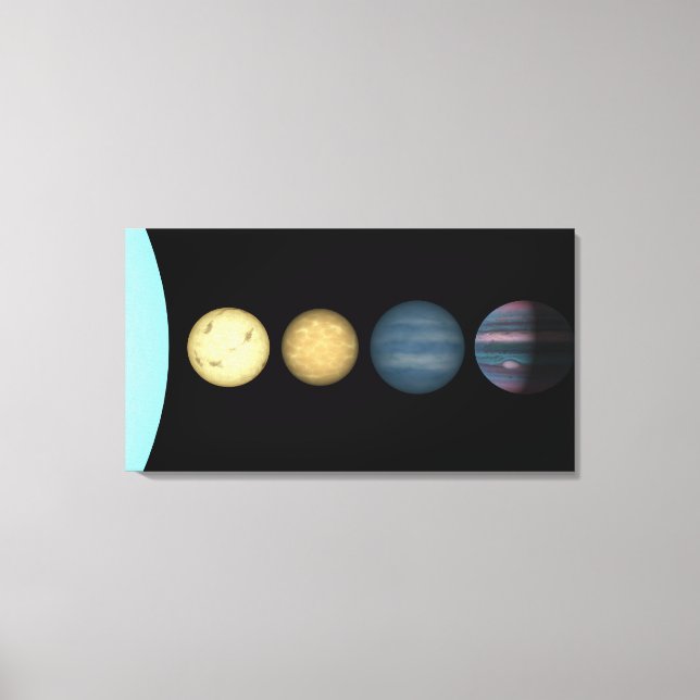 Lienzo La interpretación de un artista comparando los ena (Anverso)