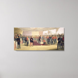 Lienzo La Investitura de la Orden del Baño, placa para