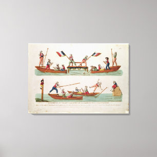 Lienzo La justa famosa entre los lanceros