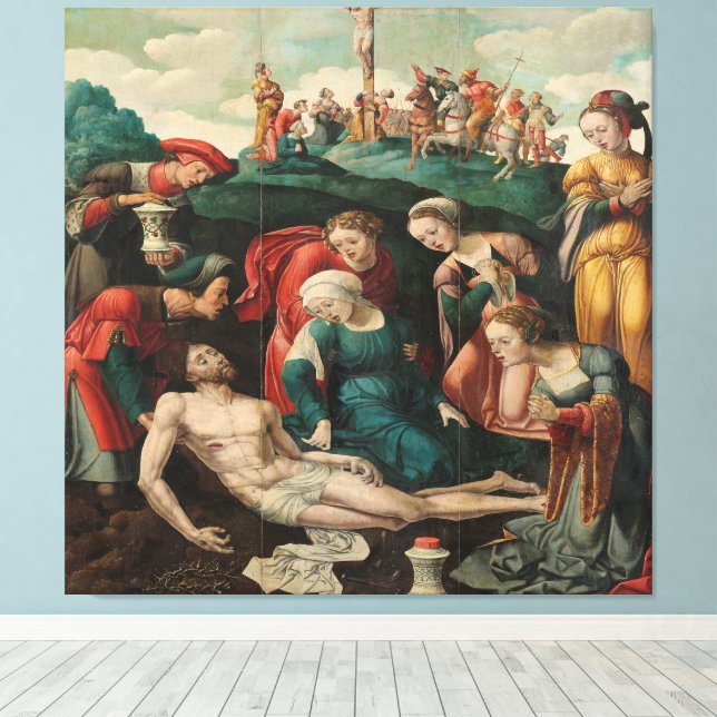 Lienzo La lamentación de Cristo  (Insitu (piso de madera))