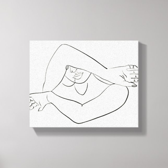 Lienzo La larga (Anverso)