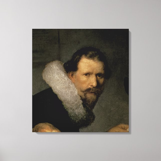 Lienzo La lección de anatomía del Dr. Nicolaes Tulp, 1632 (Anverso)