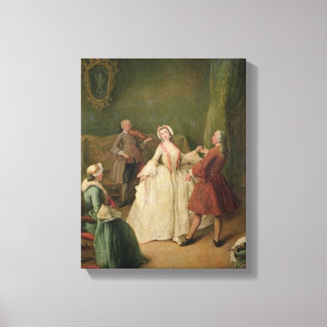 Lienzo La lección de baile (Anverso)