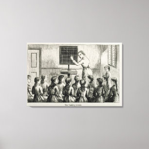 Lienzo "La lección de la marca", ilustracion 'de un