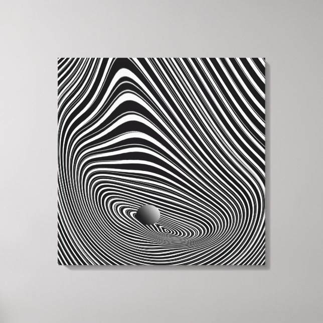 Lienzo La ley de gravedad 3D (Anverso)