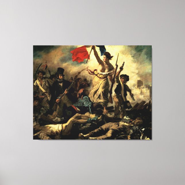Lienzo La libertad como líder del pueblo (Anverso)